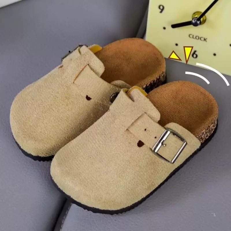 Sabots Mules en Suédine Beige - Confort et Élégance