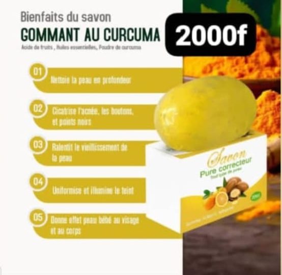 Savon au curcuma